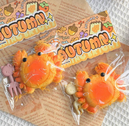 Cute little crab squeeze toy for stress relief