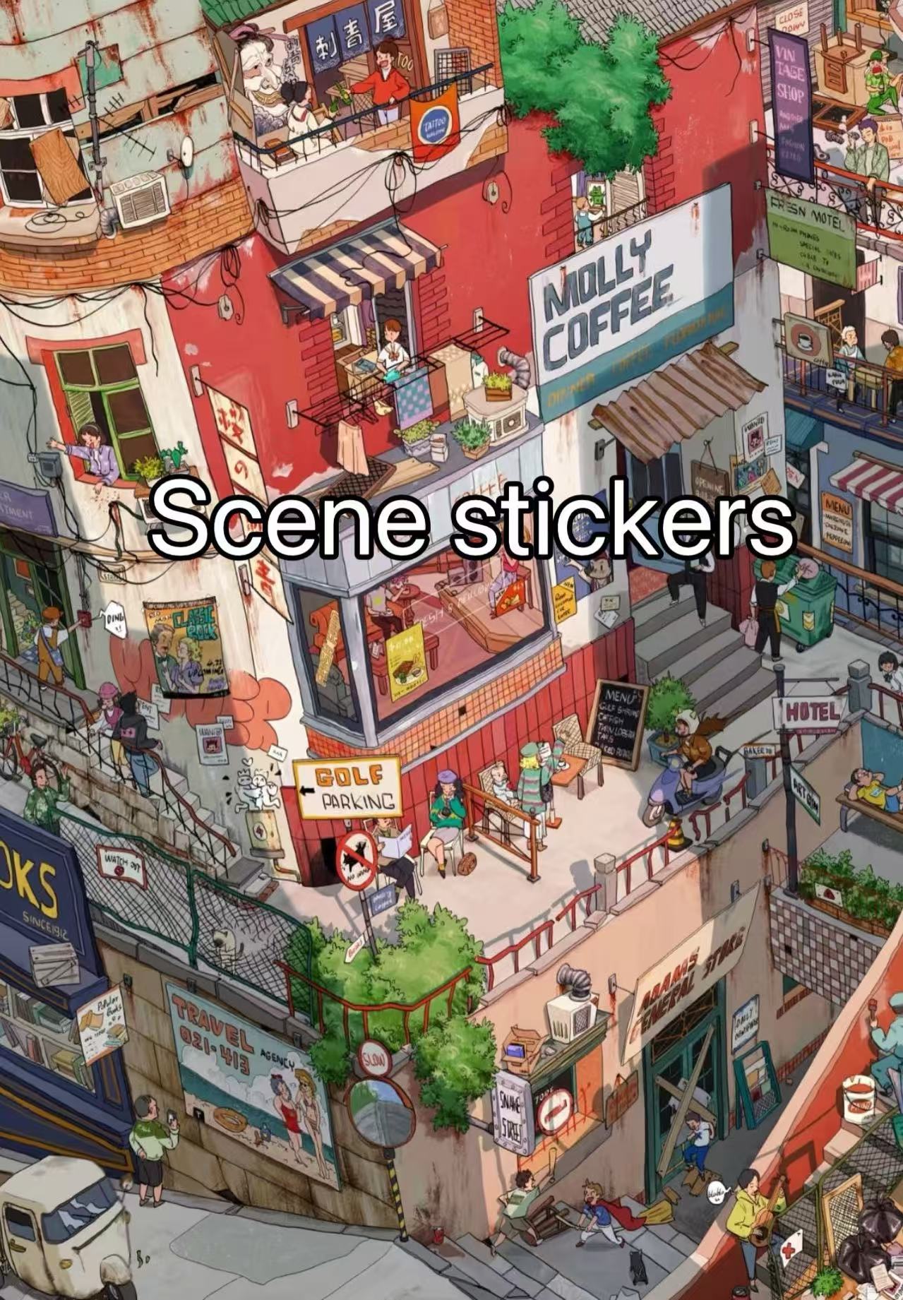 Scene stickers
