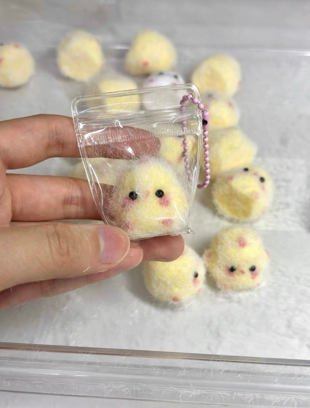 Handmade chicken pendant
