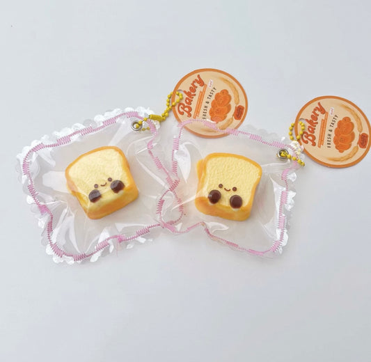 Nienienle Bread Series: Small Toast, a Stress Relief Tool, Made of Food-Grade Silicone