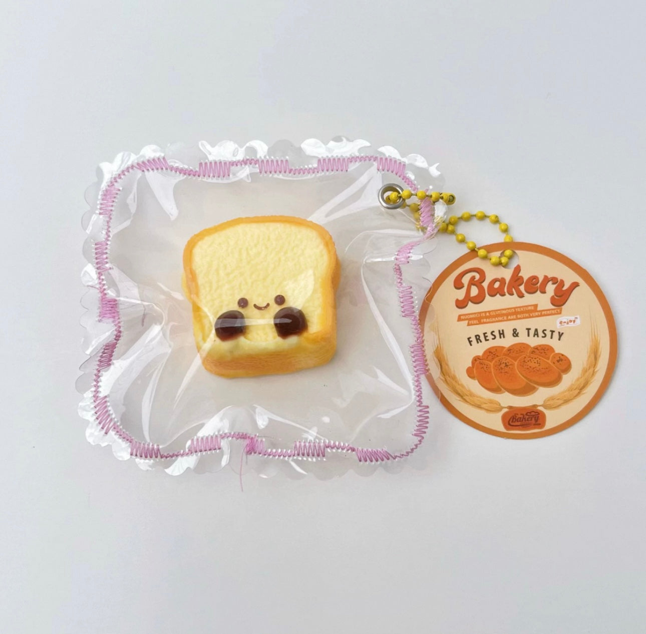 Nienienle Bread Series: Small Toast, a Stress Relief Tool, Made of Food-Grade Silicone