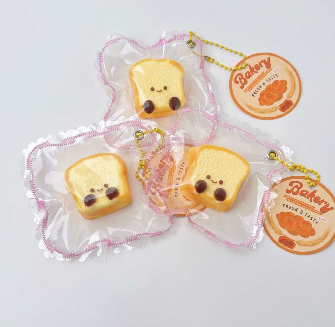 Nienienle Bread Series: Small Toast, a Stress Relief Tool, Made of Food-Grade Silicone