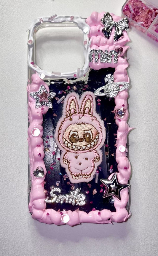 Pink Labubu Shining Phone Case