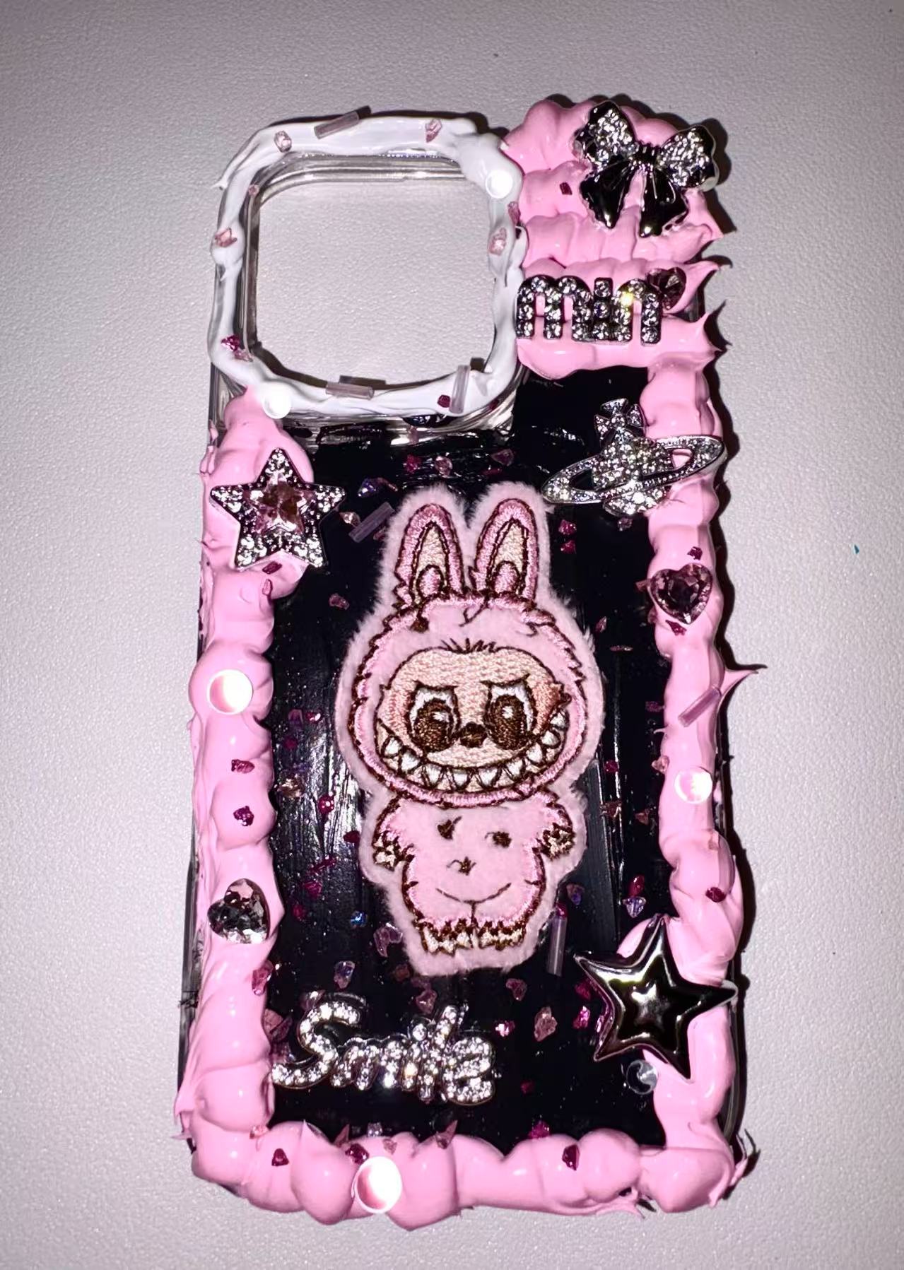 Pink Labubu Shining Phone Case