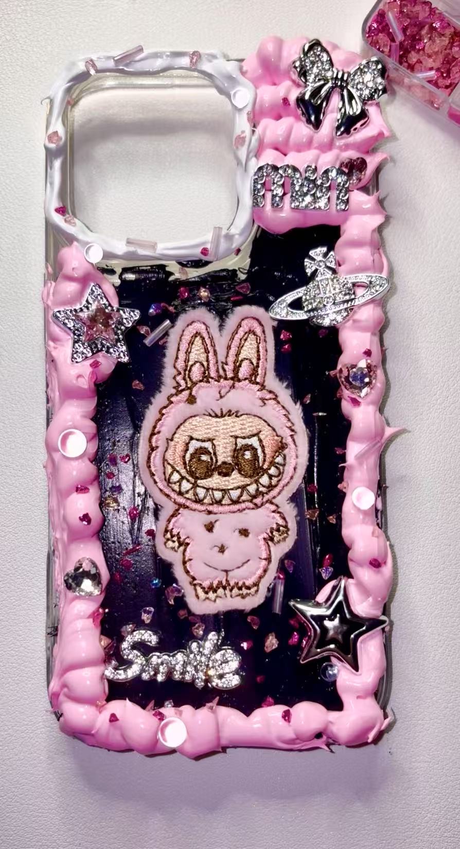 Pink Labubu Shining Phone Case